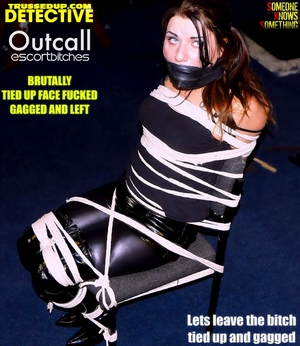 thigh high boots bondage website escort blow job prostitute call girl tied up inescapable rope bondage bound and gagged with rubber panties pvc micro mini pvc boots