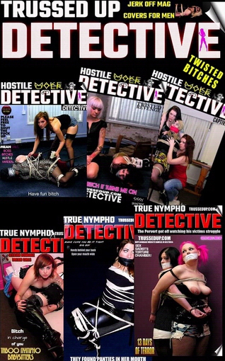 jerk off mag covers New updates trussedup rope bondage website true nympho wank mag detective magazine covers