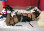 strapped up, Daddys girls in bondage. Sexy Transvestities and transsexuals in bondage bound and ball gagged