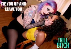trussedup.com - Lesbian Bondage sluts double crossed tied up bound ball gagged pimped out thumbnail