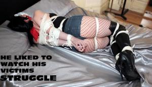trussedup.com - emma hot call girls tied up cut down jeans thigh high boots bondage thumbnail