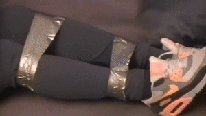trussedup.com - goth office worker tied up and gagged hot secretary bondage video thumbnail